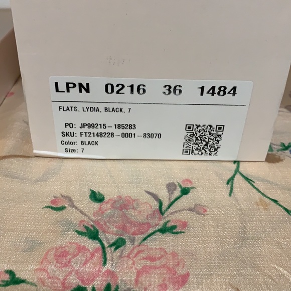 NIB Black Woven Chain Trim Flats - Picture 5 of 6